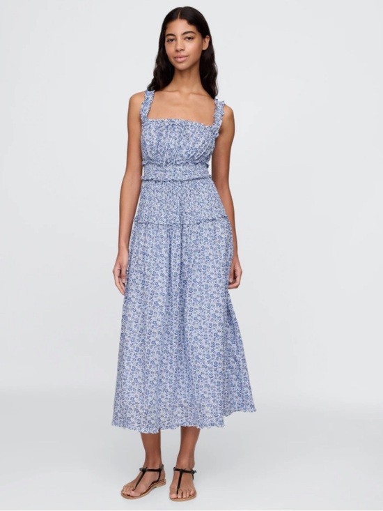 Gap x DOEN Dresses & Skirts - Gap x Doen Floral Blue Maxi Dress